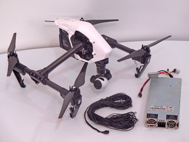 Drone with hot sale power cable